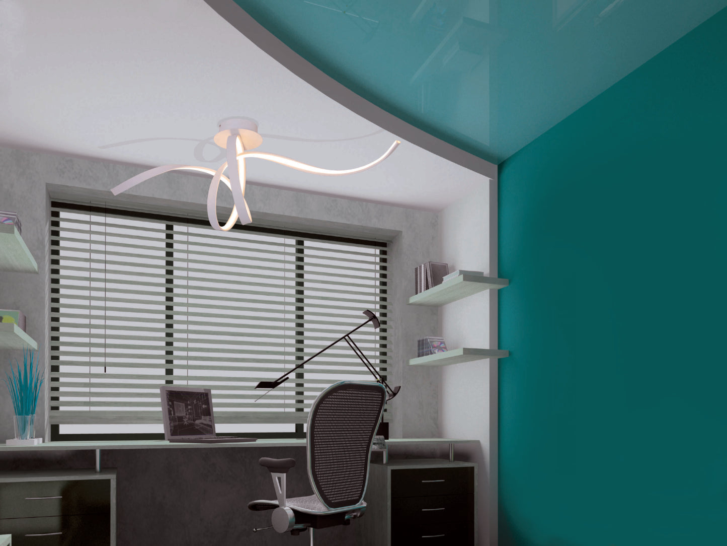 LED Deckenleuchte l: 120cm weiß "ODRIVE"