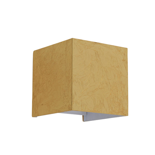 Wandleuchten - LED Wandleuchte "Pisa", Wandlampe im Modern Style, aus Metall in gold, 10 cm hoch, Ø 10 cm, 10 cm tief, inkl. LED