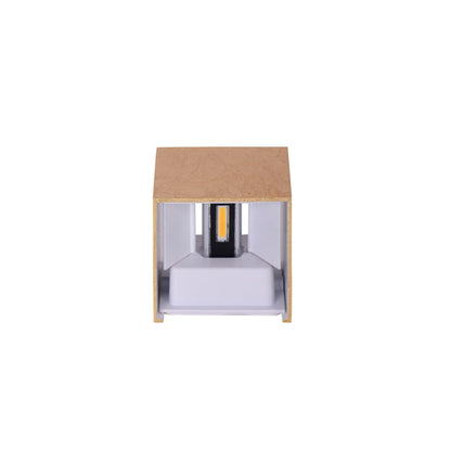 Wandleuchten - LED Wandleuchte "Pisa", Wandlampe im Modern Style, aus Metall in gold, 10 cm hoch, Ø 10 cm, 10 cm tief, inkl. LED