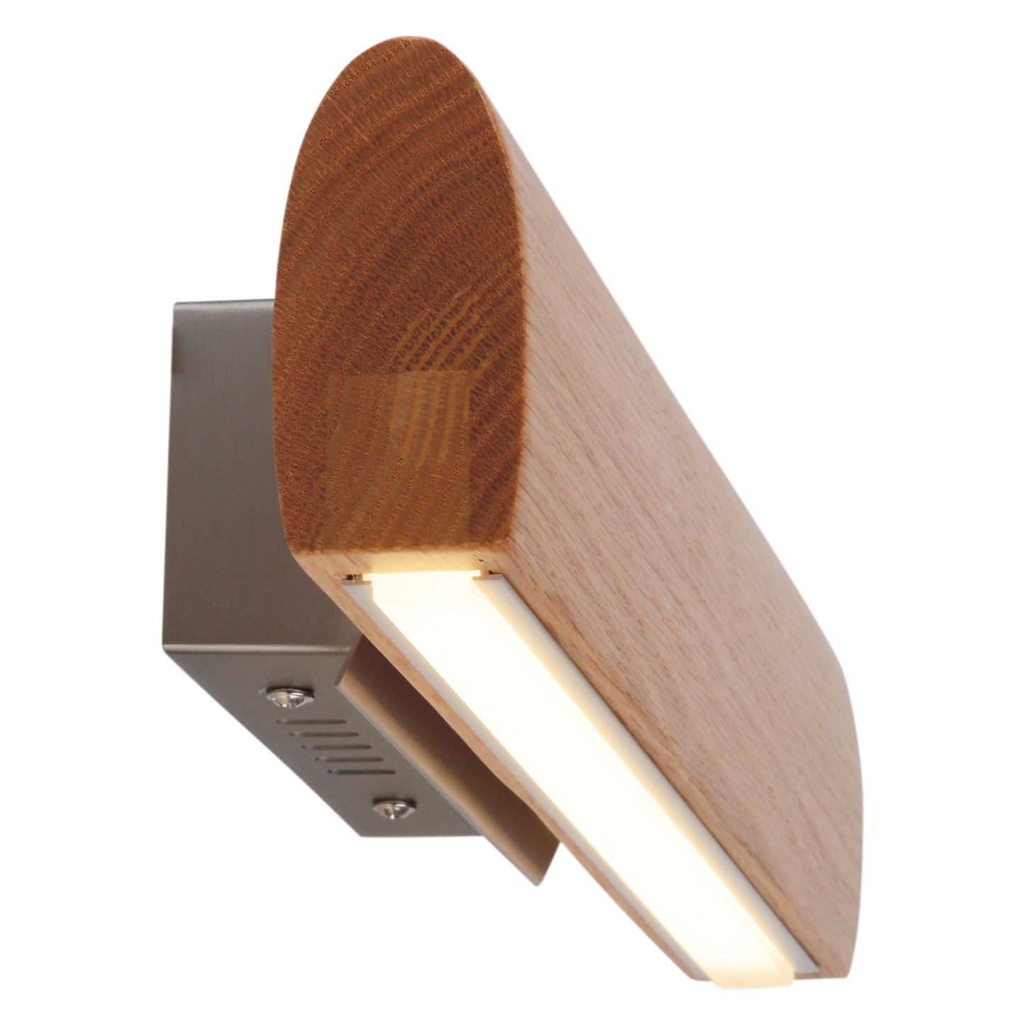 LED Wandleuchte "RONDO" L: 35cm braun