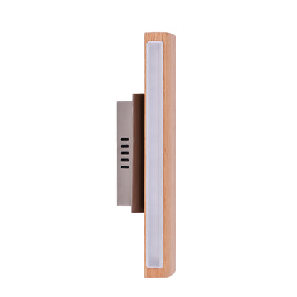 LED Wandleuchte "RONDO" L: 35cm braun