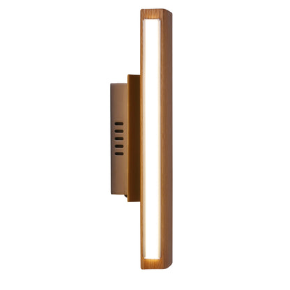 LED Wandleuchte "RONDO" L: 35cm braun