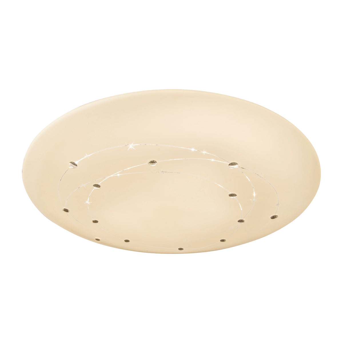 LED Deckenleuchte "LISSABON" inkl. Kristalleffekt Ø: 61cm