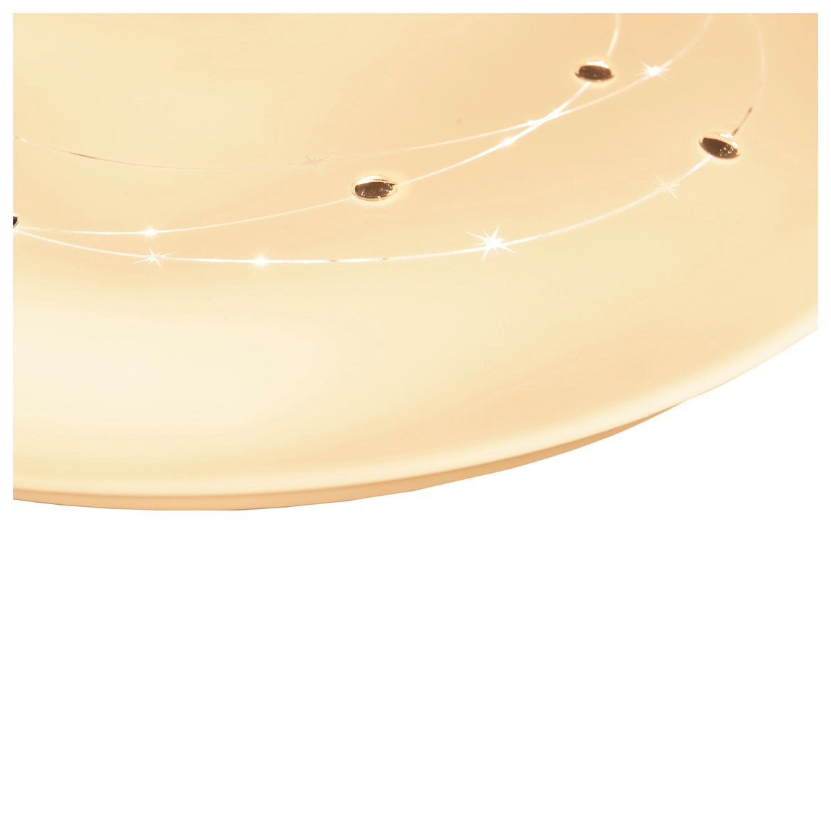 LED Deckenleuchte "LISSABON" inkl. Kristalleffekt Ø: 61cm