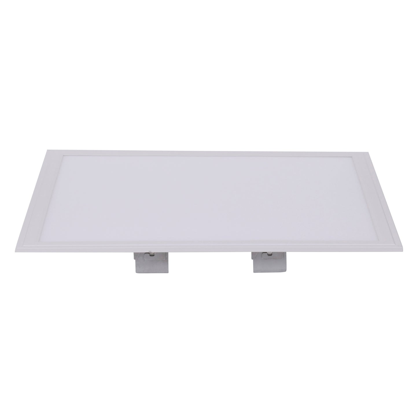 Aufbauleuchte - LED Aufbaupanel 45x45cm "SORRISO", Deckenlampe im Functional Style, aus Metall und Kunststoff in weiß, 5 cm hoch, Ø 45 cm, inkl. LED