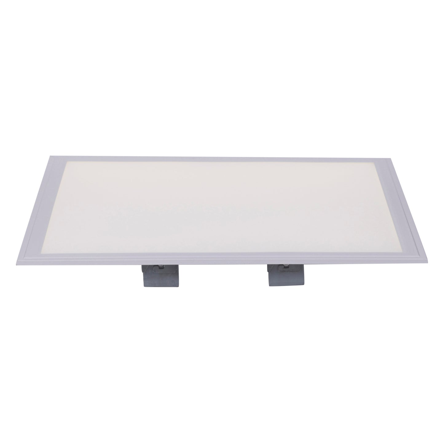 Aufbauleuchte - LED Aufbaupanel 45x45cm "SORRISO", Deckenlampe im Functional Style, aus Metall und Kunststoff in weiß, 5 cm hoch, Ø 45 cm, inkl. LED