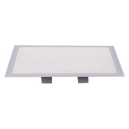 Aufbauleuchte - LED Aufbaupanel 45x45cm "SORRISO", Deckenlampe im Functional Style, aus Metall und Kunststoff in weiß, 5 cm hoch, Ø 45 cm, inkl. LED