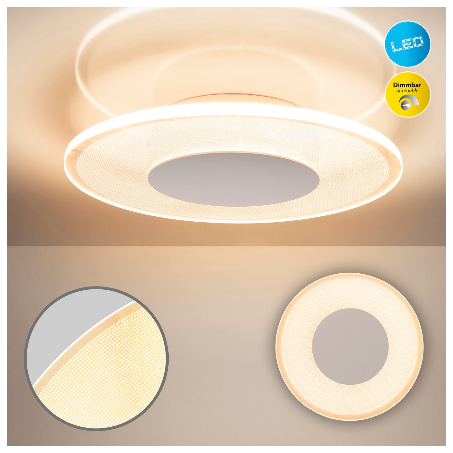 LED Deckenleuchte "MODESTO" d: 29cm