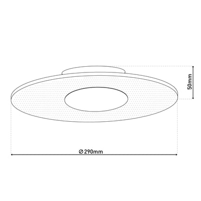 LED Deckenleuchte "MODESTO" d: 29cm
