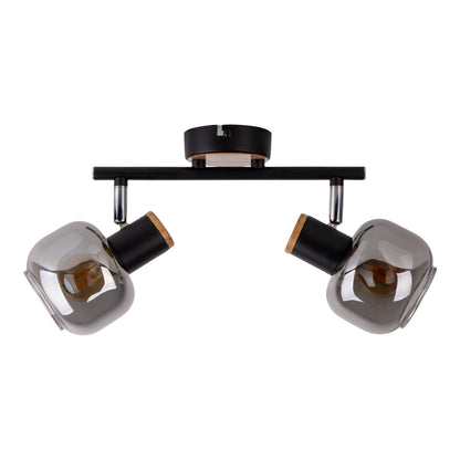 2er Spot Deckenleuchte "FUMOSO" L: 40cm