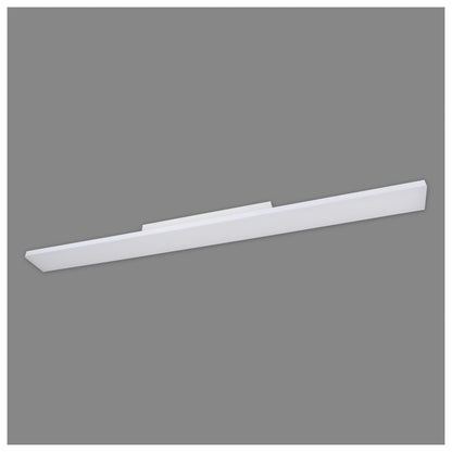 Aufbauleuchte - LED Panel-Deckenleuchte "CARENTE" l: 119,5cm rahmenlos, im Functional Style, aus Metall und Kunststoff in weiß, 119,5 x 10 x 6 cm, inkl. LED  dimmbar  CCT-Wechsler  RGB-Farbwechsler  Nachtlichtfunktion  Fernbedienung
