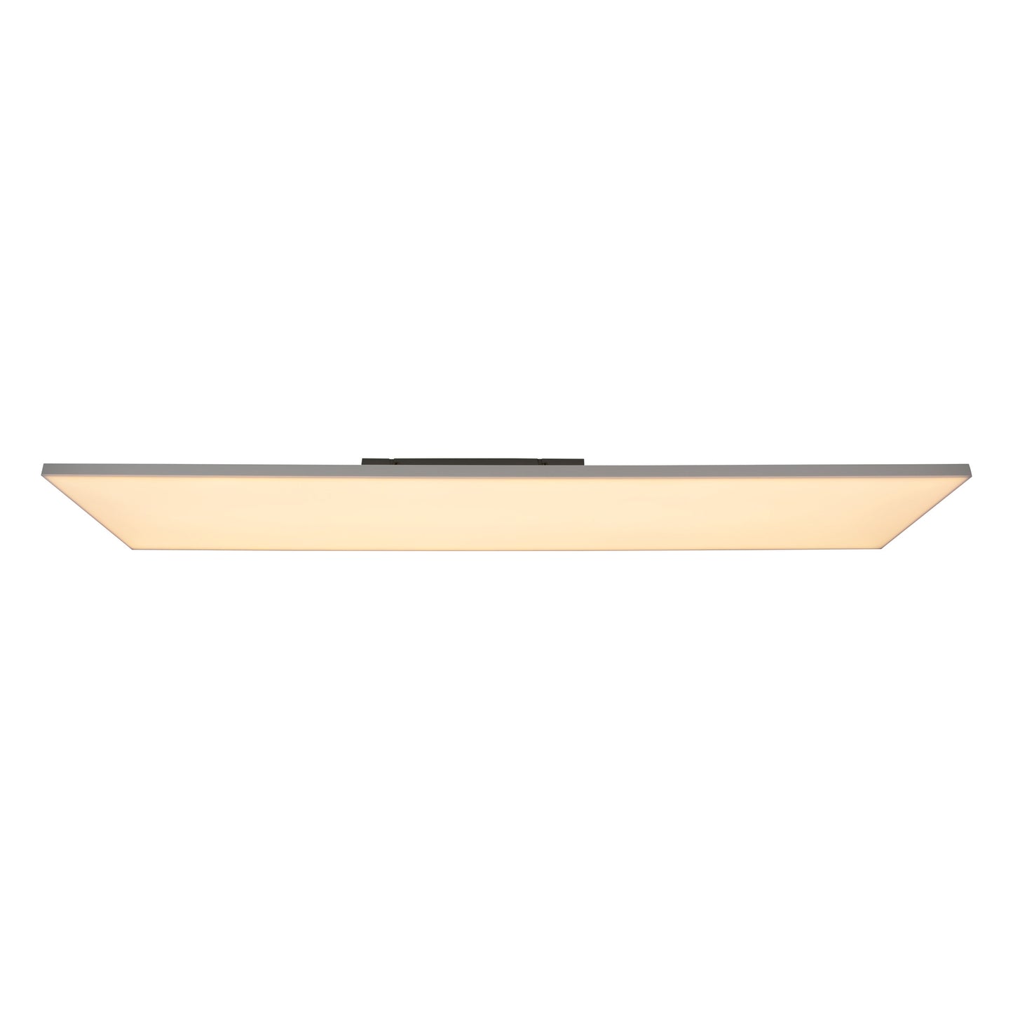 Aufbauleuchte - LED / CCT Panel-Deckenleuchte "CARENTE" L: 119,5cm - rahmenlos, im Functional Style, aus Metall und Kunststoff in weiß, 119,5 x 29,5 x 4,5 cm, inkl. LED  dimmbar  CCT-Wechsler  RGB-Farbwechsler  Nachtlichtfunktion  Fernbedienung