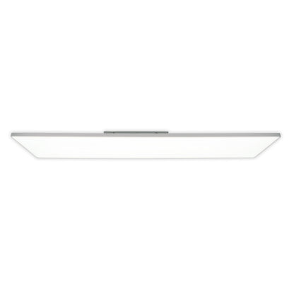 Aufbauleuchte - LED / CCT Panel-Deckenleuchte "CARENTE" L: 119,5cm - rahmenlos, im Functional Style, aus Metall und Kunststoff in weiß, 119,5 x 29,5 x 4,5 cm, inkl. LED  dimmbar  CCT-Wechsler  RGB-Farbwechsler  Nachtlichtfunktion  Fernbedienung