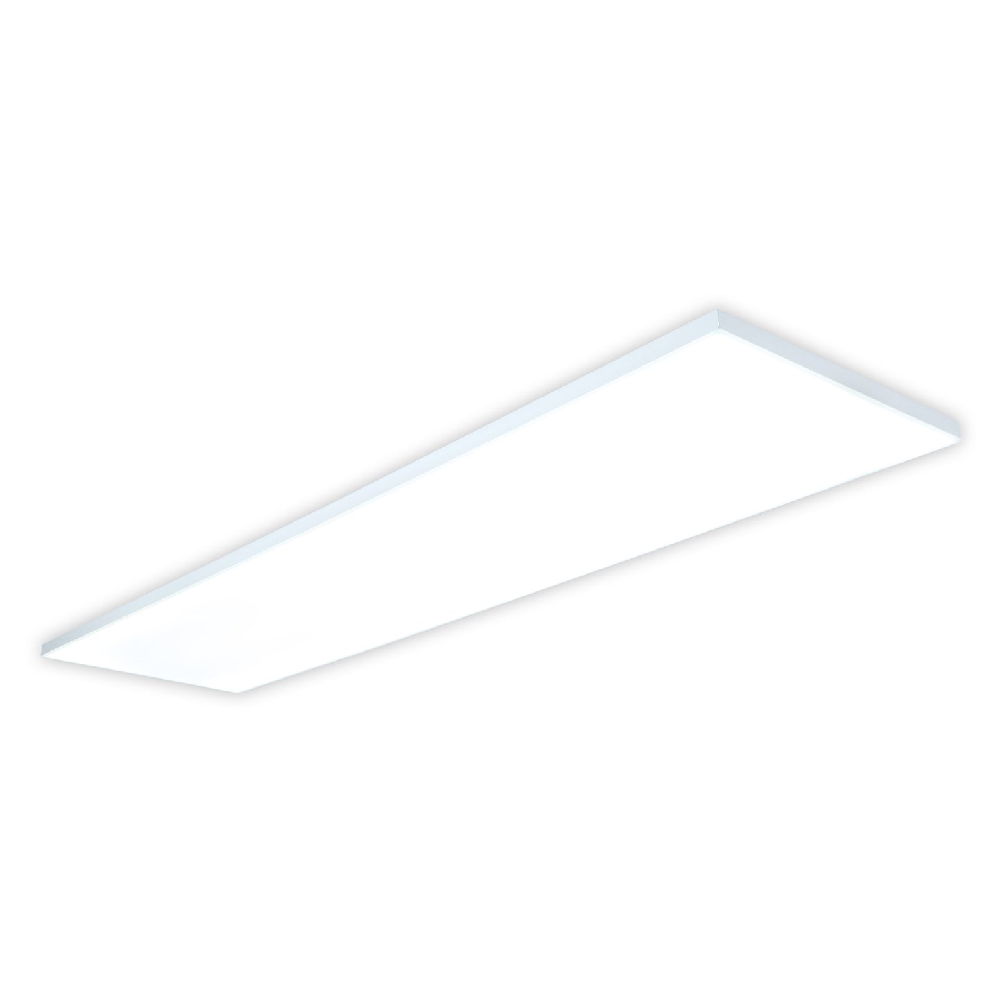 Aufbauleuchte - LED / CCT Panel-Deckenleuchte "CARENTE" L: 119,5cm - rahmenlos, im Functional Style, aus Metall und Kunststoff in weiß, 119,5 x 29,5 x 4,5 cm, inkl. LED  dimmbar  CCT-Wechsler  RGB-Farbwechsler  Nachtlichtfunktion  Fernbedienung