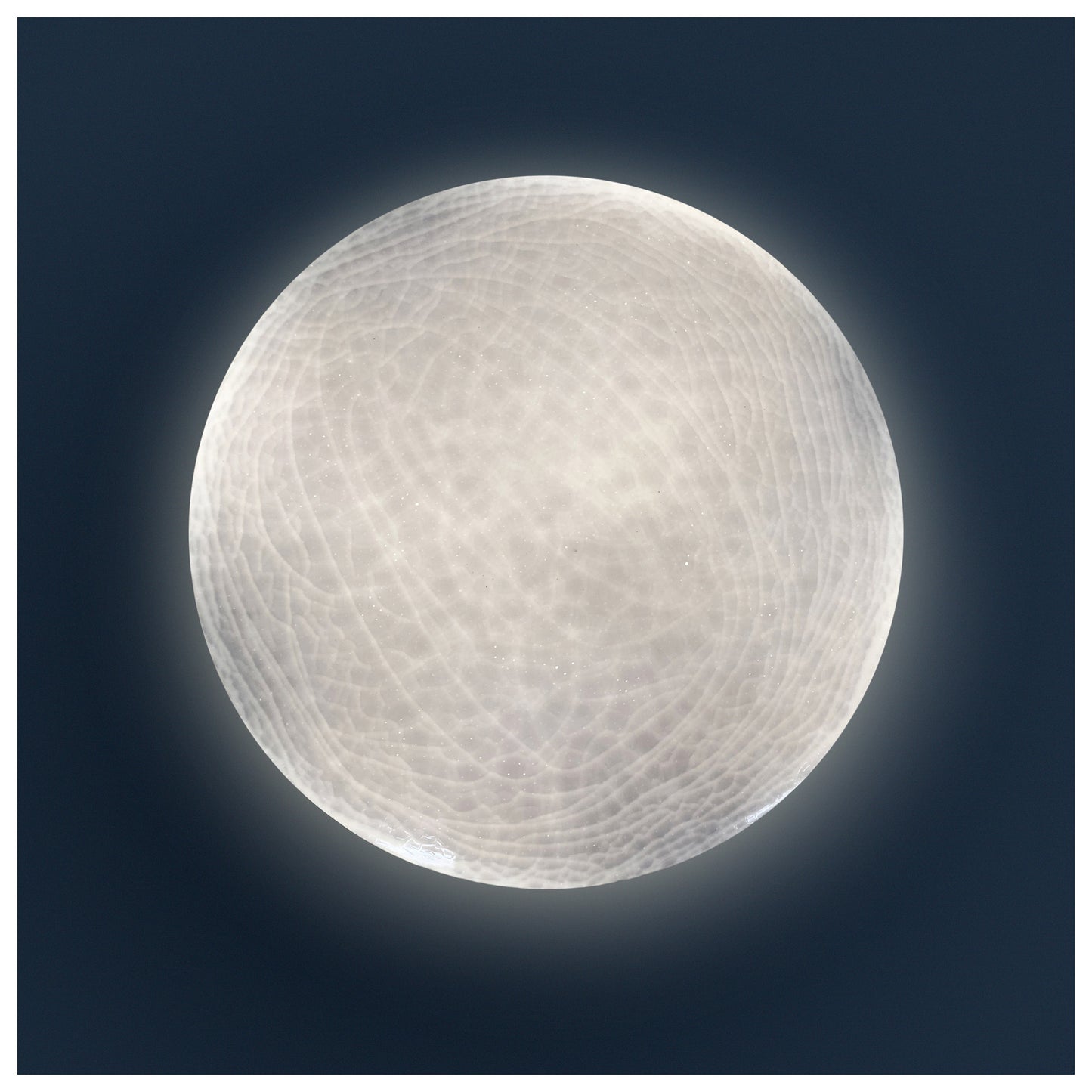 LED / CCT Deckenleuchte "POLARIS" Ø: 48cm Kristalleffekt