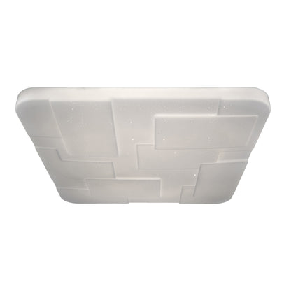 LED / CCT Deckenleuchte "LUXOR" L/B: 54cm Kristalleffekt