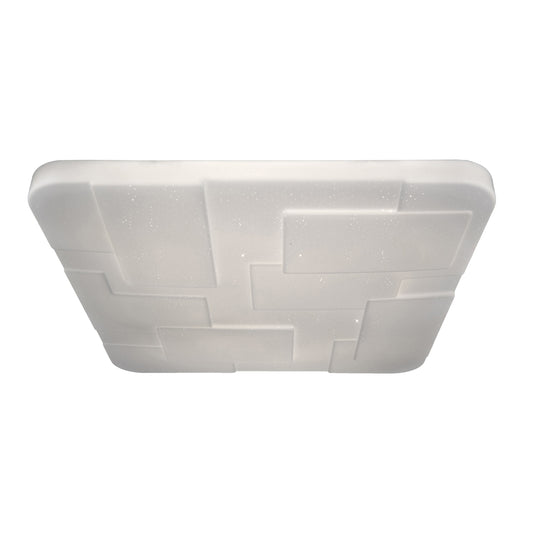 LED / CCT Deckenleuchte "LUXOR" L/B: 54cm Kristalleffekt