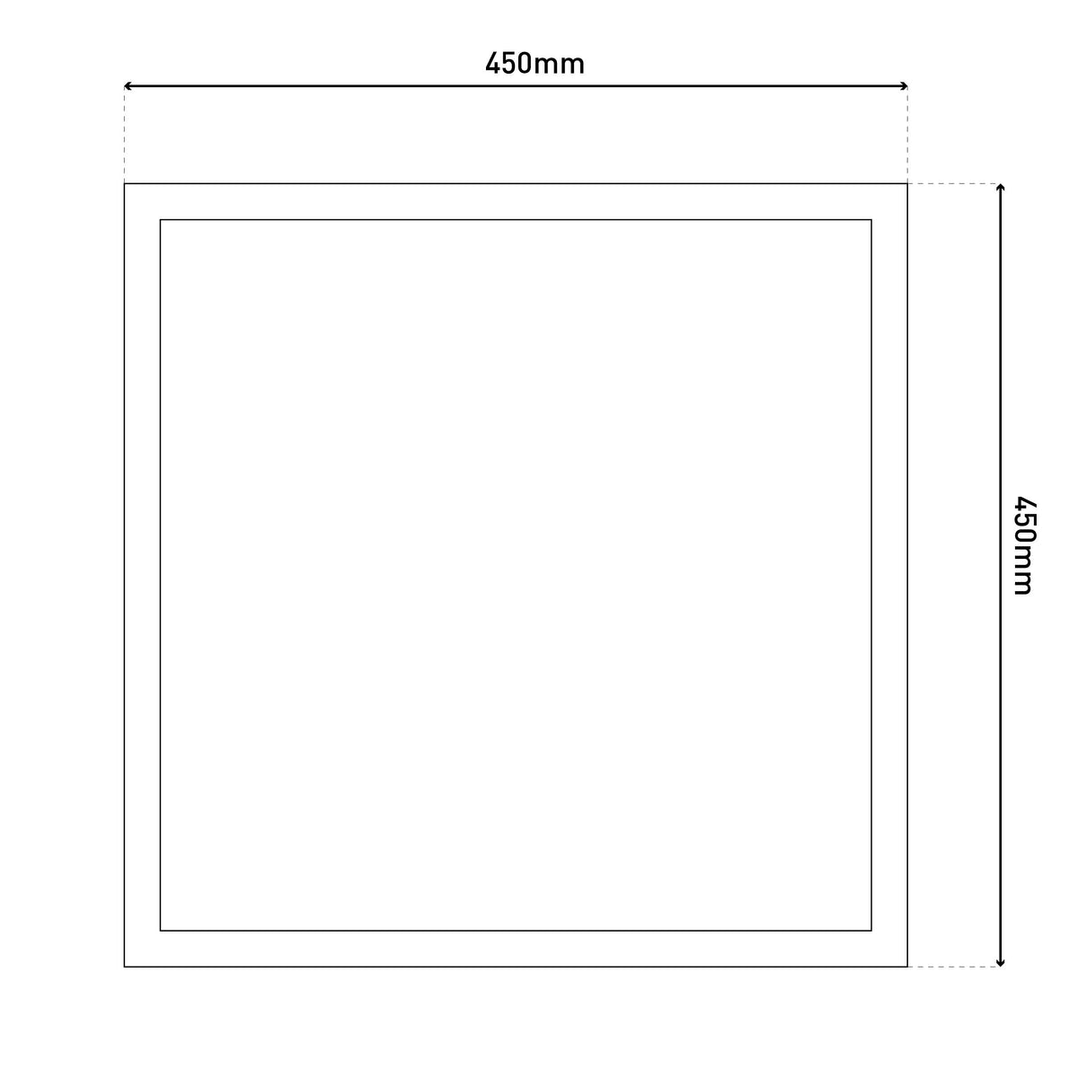 LED Sensor-Panel "ALEGRE" inkl. Halterung L/B: 45cm