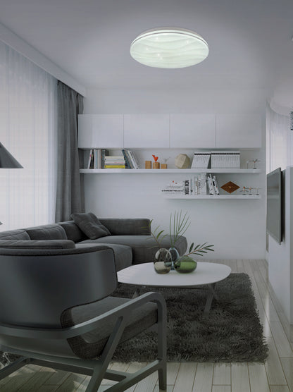 Smart Home LED / CCT Deckenleuchte "AUSTIN" Ø: 38cm inkl. Kristalleffekt