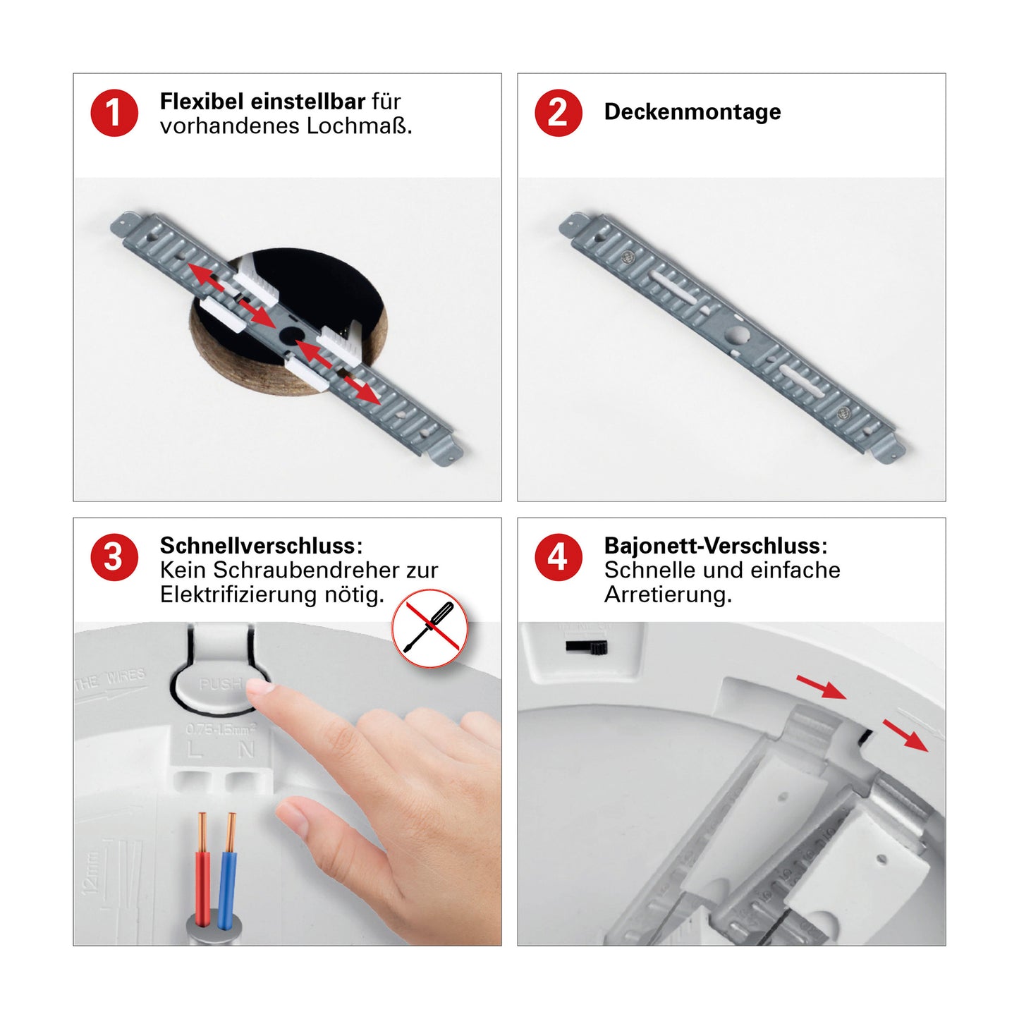 LED Deckenleuchte "BONUS" Ø: 17cm