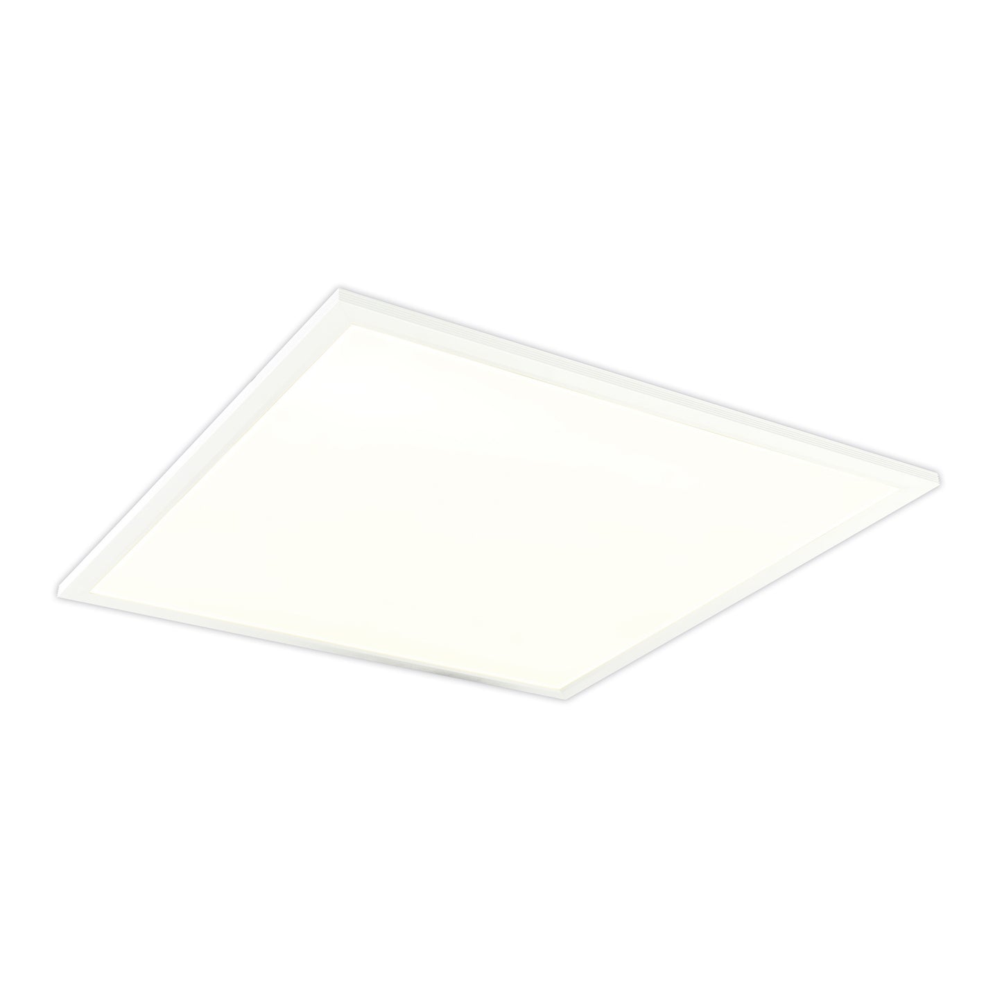 Aufbauleuchte - LED Einlegepanel 62x62x1cm mit CRI 95 "CRISTIAN", im Modern Style, aus Metall und Kunststoff in weiß, 62 x 62 x 1 cm, inkl. LED