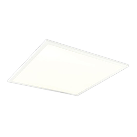 Aufbauleuchte - LED Einlegepanel 62x62x1cm mit CRI 95 "CRISTIAN", im Modern Style, aus Metall und Kunststoff in weiß, 62 x 62 x 1 cm, inkl. LED