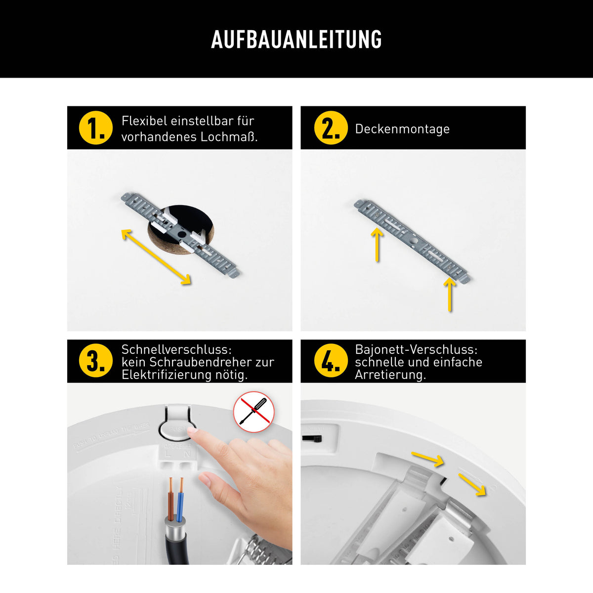LED / CCT Deckenleuchte "BONUS" Ø: 22,5cm chrom