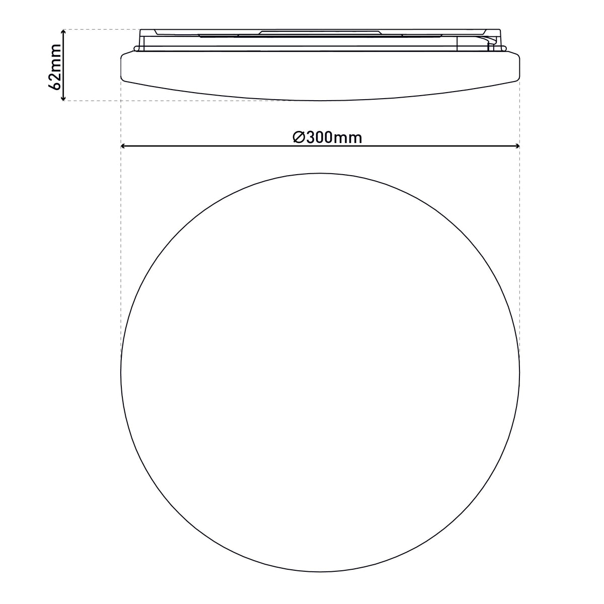 LED Deckenleuchte "FONTANA" Ø: 29cm