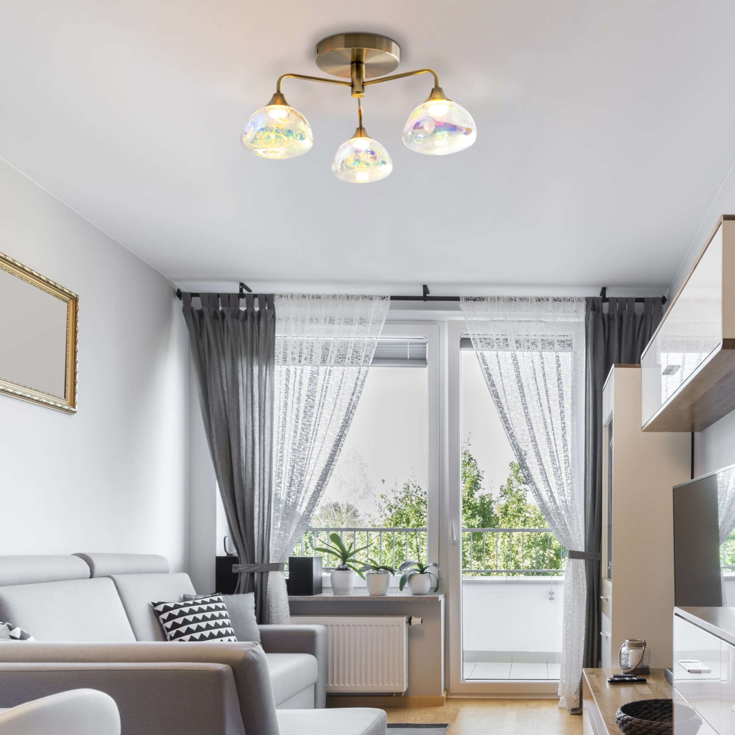3er LED Deckenleuchte "VARNA" L/B: 42cm