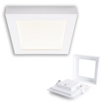 LED Ein-/Aufbauleuchte "KOMPLEX" D:22,7cm