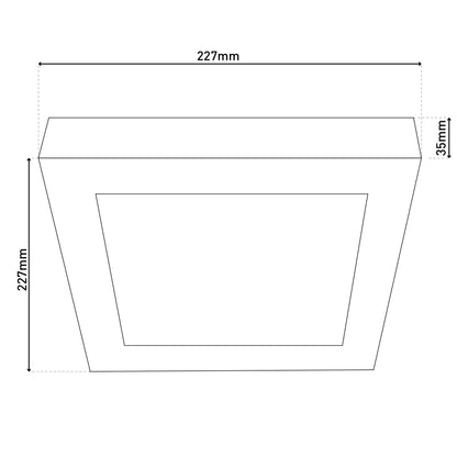 LED Ein-/Aufbauleuchte "KOMPLEX" D:22,7cm