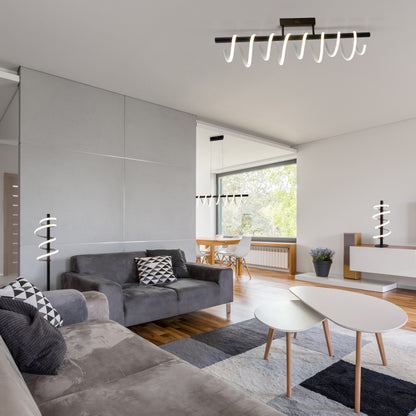 LED Deckenleuchte "BELLEZA" L: 100cm schwarz