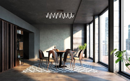 LED Deckenleuchte "BELLEZA" L: 100cm schwarz