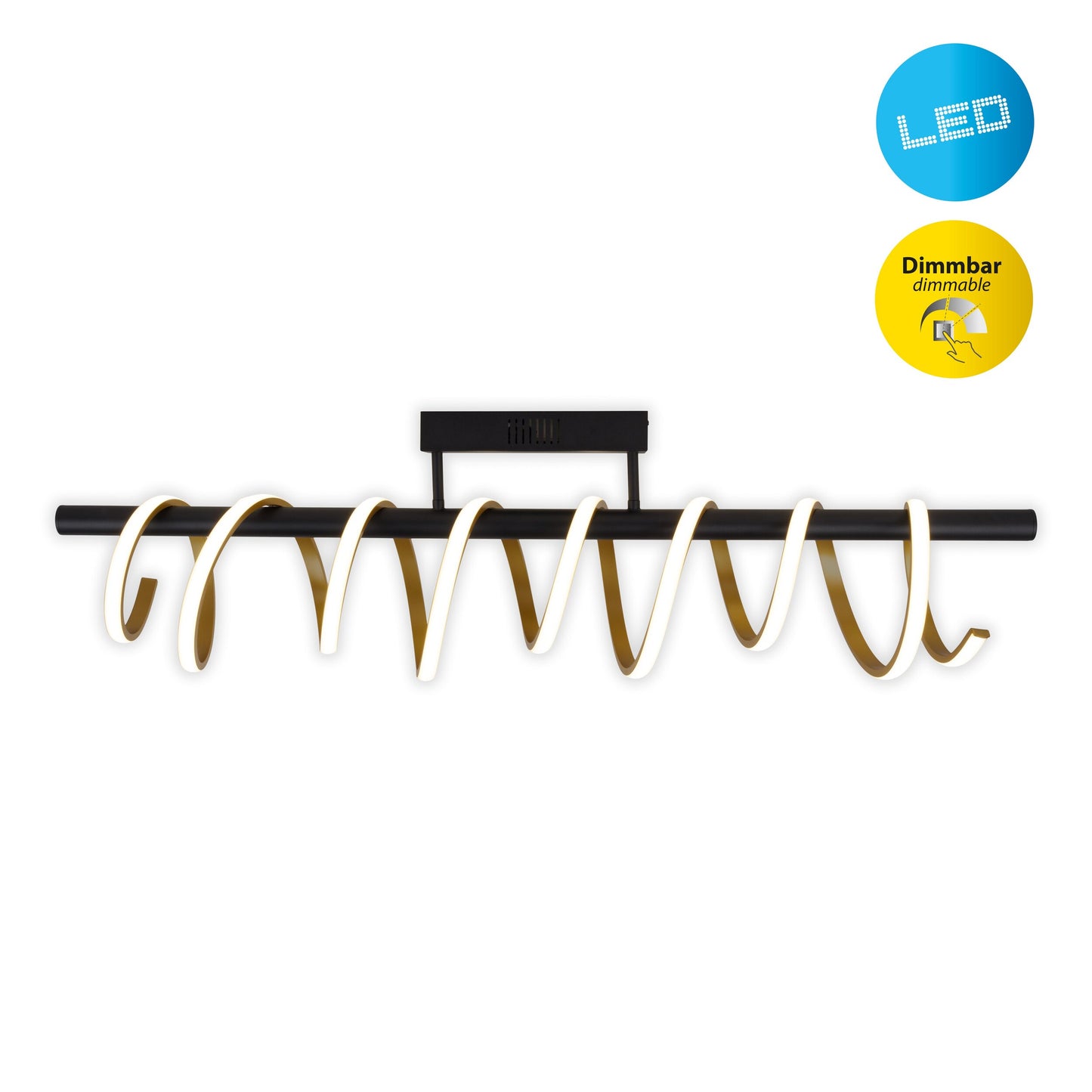 LED Deckenleuchte "BELLEZA" L: 100cm gold