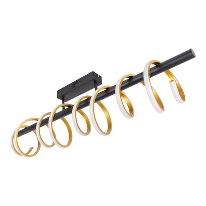 LED Deckenleuchte "BELLEZA" L: 100cm gold