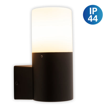 Außenwandleuchte "TORCIA" h: 16,5cm schwarz