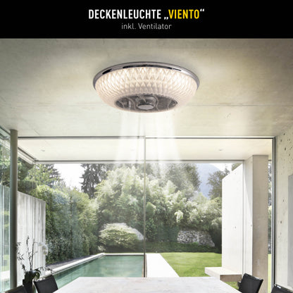 LED Deckenleuchte "VIENTO" inkl. Ventilator Ø: 55cm