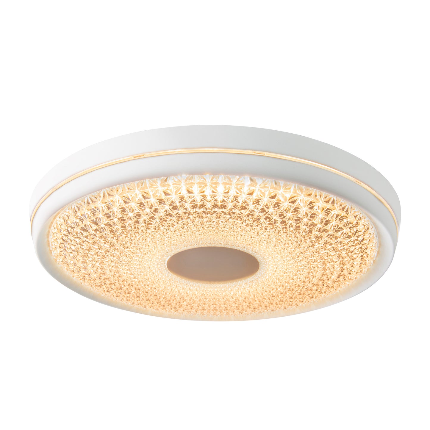 Deckenleuchten - LED Deckenleuchte "BOISE" D: 51cm, Deckenlampe im Modern Style, aus Metall und Kunststoff in weiß, 8,5 cm hoch, Ø 51 cm, inkl. LED  dimmbar  CCT-Wechsler  Fernbedienung