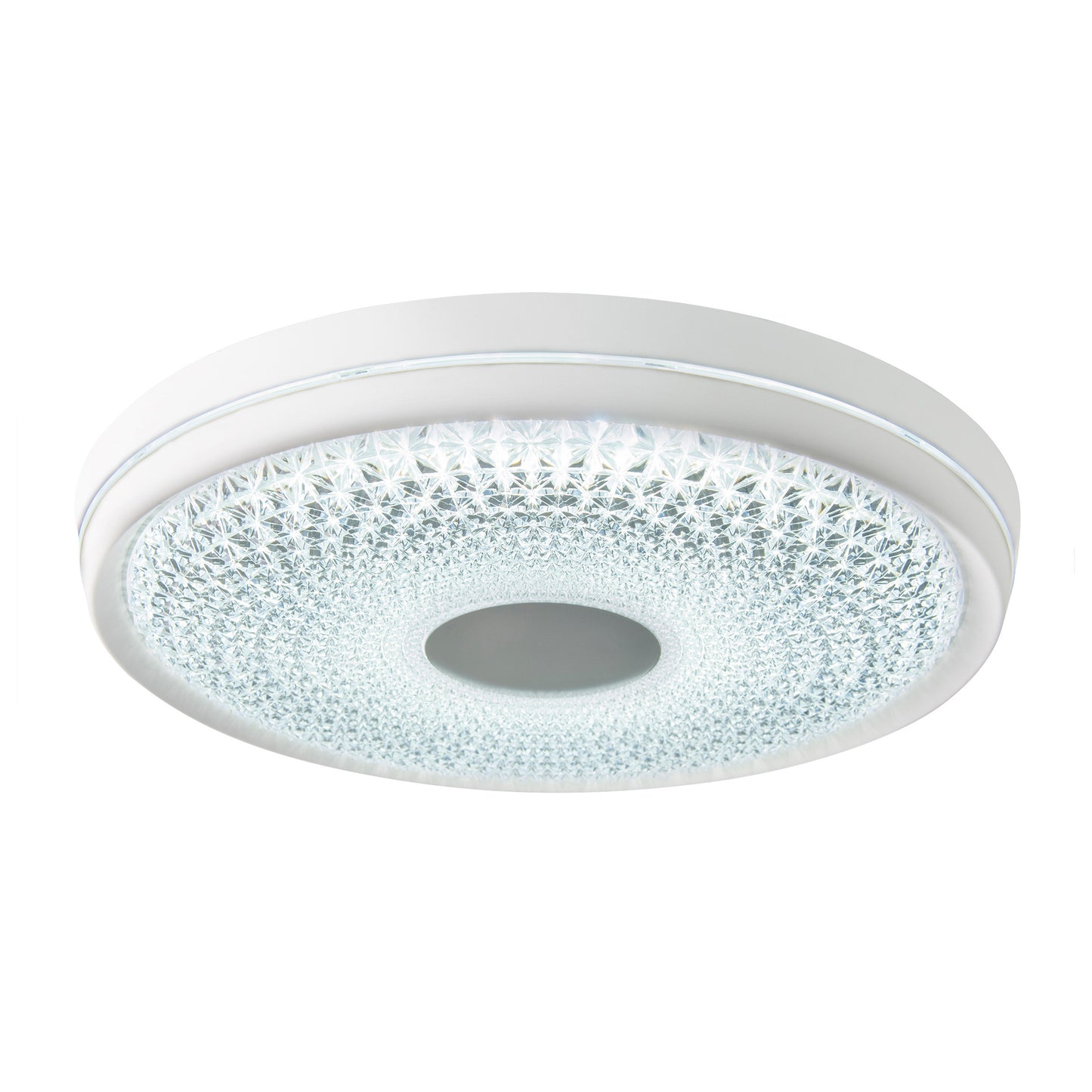 Deckenleuchten - LED Deckenleuchte "BOISE" D: 51cm, Deckenlampe im Modern Style, aus Metall und Kunststoff in weiß, 8,5 cm hoch, Ø 51 cm, inkl. LED  dimmbar  CCT-Wechsler  Fernbedienung