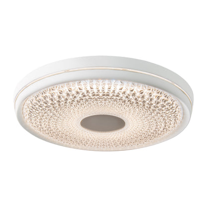 Deckenleuchten - LED Deckenleuchte "BOISE" D: 51cm, Deckenlampe im Modern Style, aus Metall und Kunststoff in weiß, 8,5 cm hoch, Ø 51 cm, inkl. LED  dimmbar  CCT-Wechsler  Fernbedienung