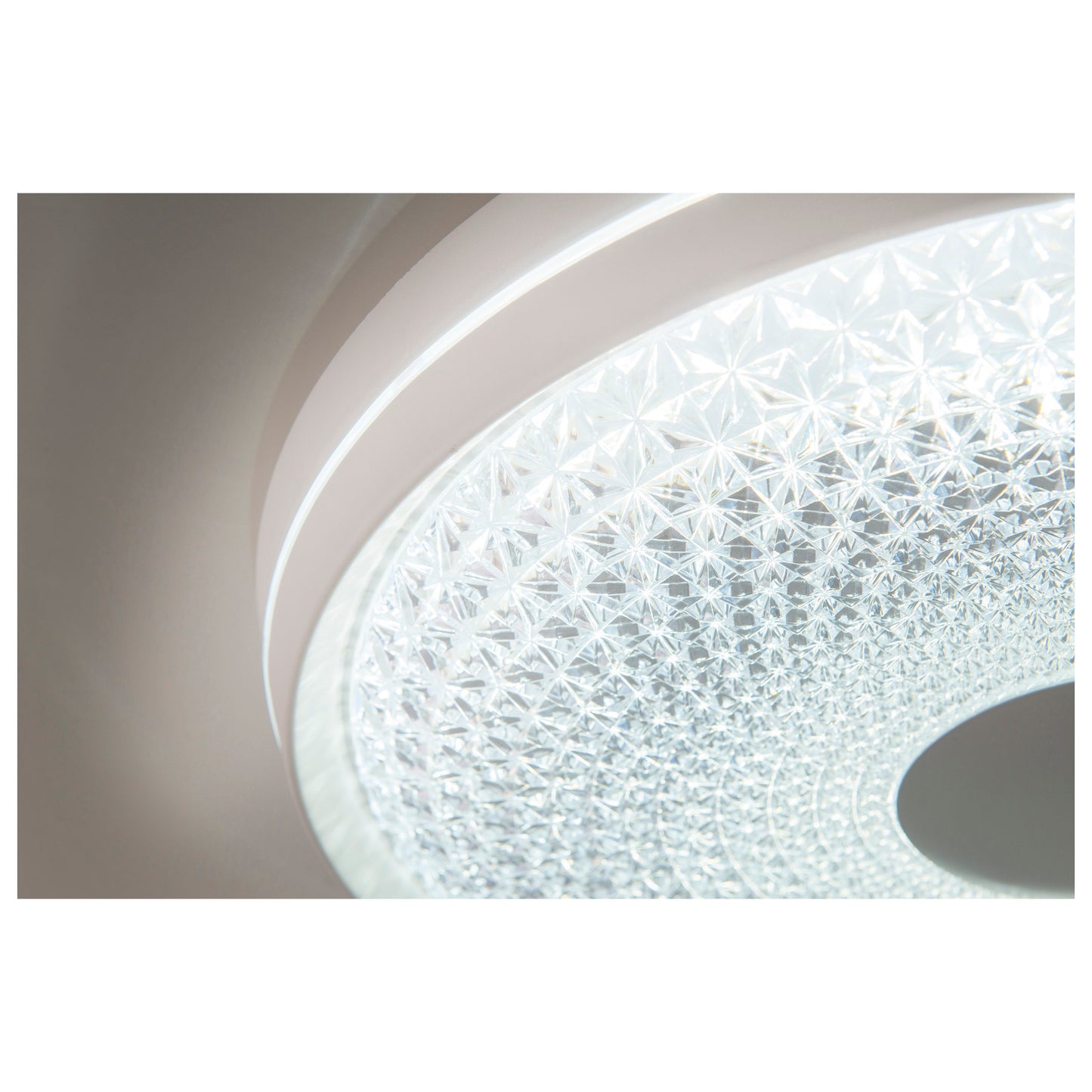 Deckenleuchten - LED Deckenleuchte "BOISE" D: 51cm, Deckenlampe im Modern Style, aus Metall und Kunststoff in weiß, 8,5 cm hoch, Ø 51 cm, inkl. LED  dimmbar  CCT-Wechsler  Fernbedienung