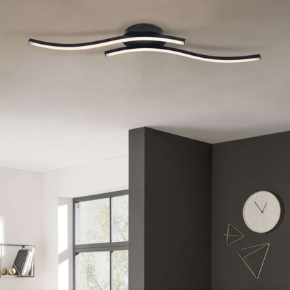 LED Wand-/Deckenleuchte "ONDA" L: 65 cm