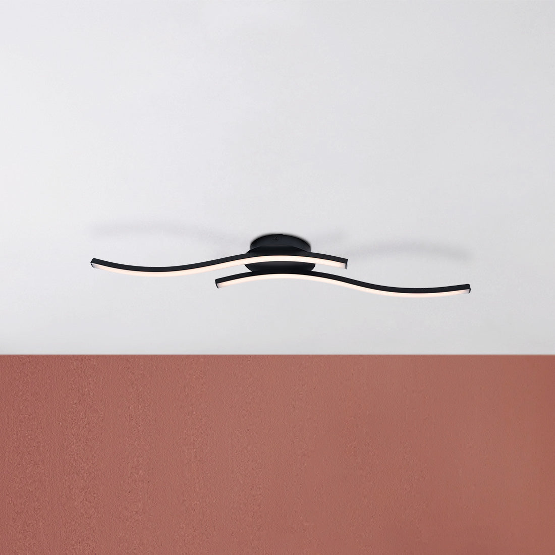 LED Wand-/Deckenleuchte "ONDA" L: 65 cm