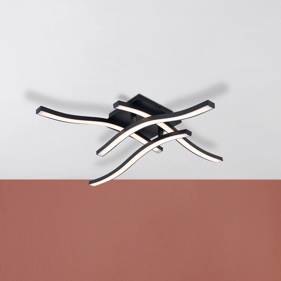 LED Deckenleuchte "ONDA" L/B: 45 cm