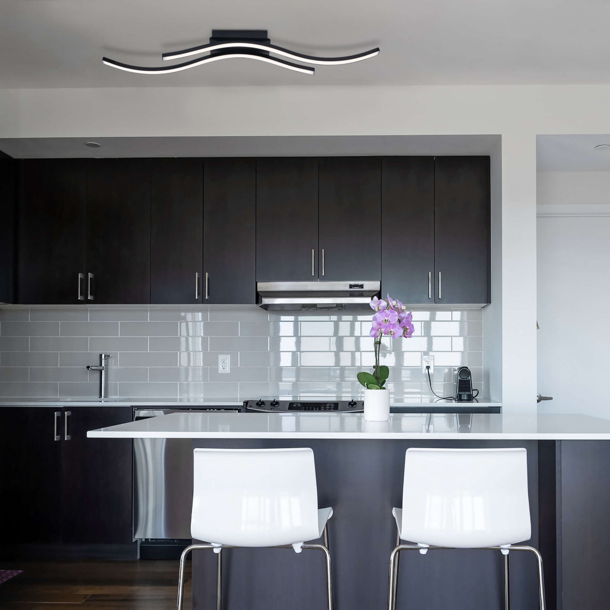 LED Deckenleuchte "ONDA" L:96cm
