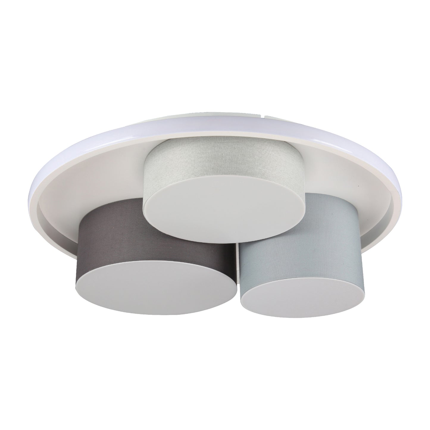 3er LED Deckenleuchte "EPPAN" Ø: 49cm grau