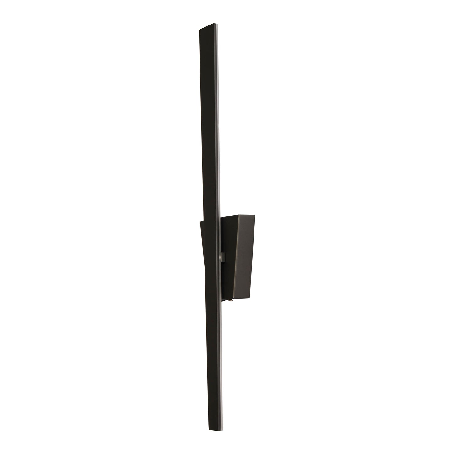 Wandleuchten - LED Wandleuchte "TREVOR" schwarz, Wandlampe im Modern Style, ausMetall und Kunststoff in schwarz, 62 cm hoch, Maße 10 x 4,5 cm, inkl. LED  Kippschalter