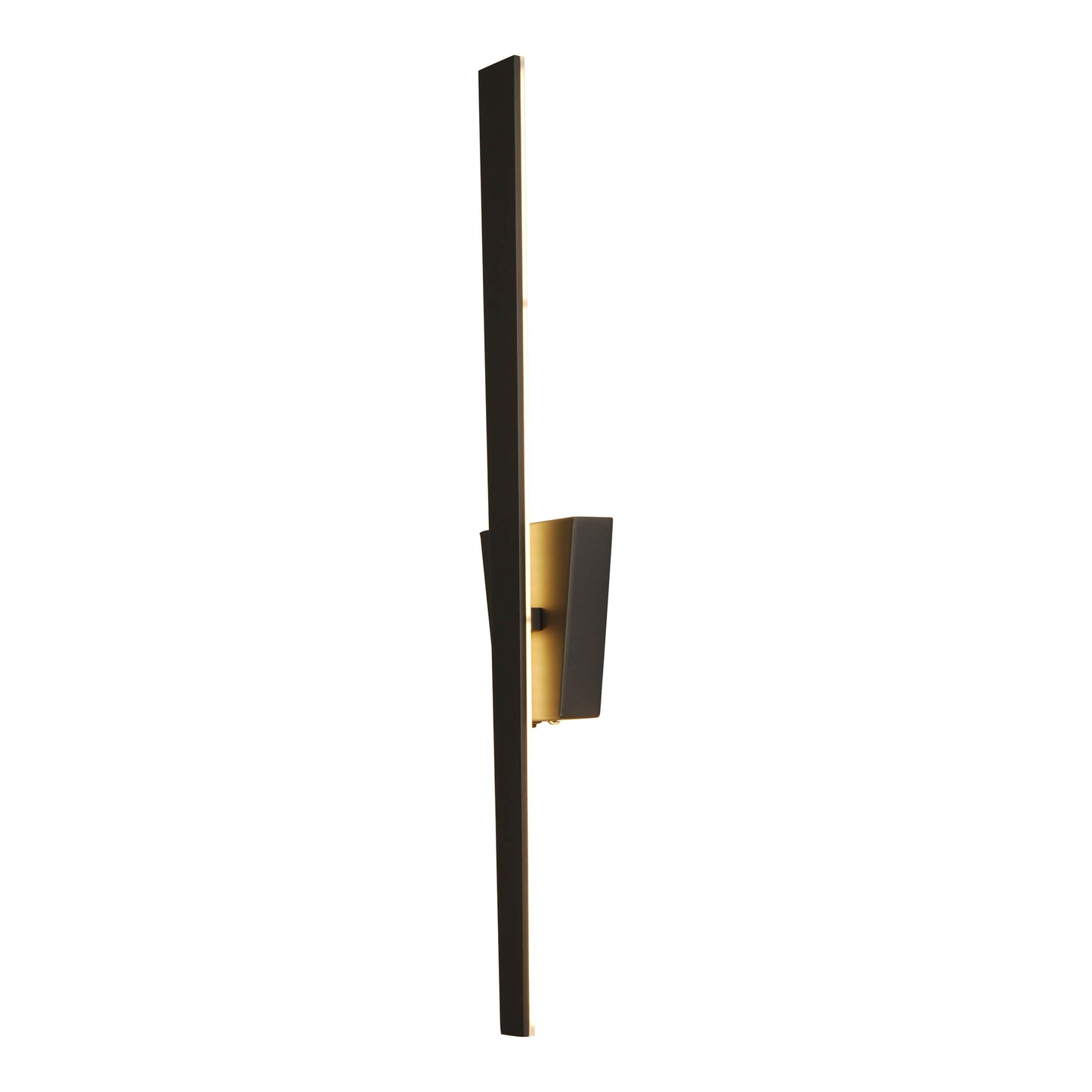 Wandleuchten - LED Wandleuchte "TREVOR" schwarz, Wandlampe im Modern Style, ausMetall und Kunststoff in schwarz, 62 cm hoch, Maße 10 x 4,5 cm, inkl. LED  Kippschalter