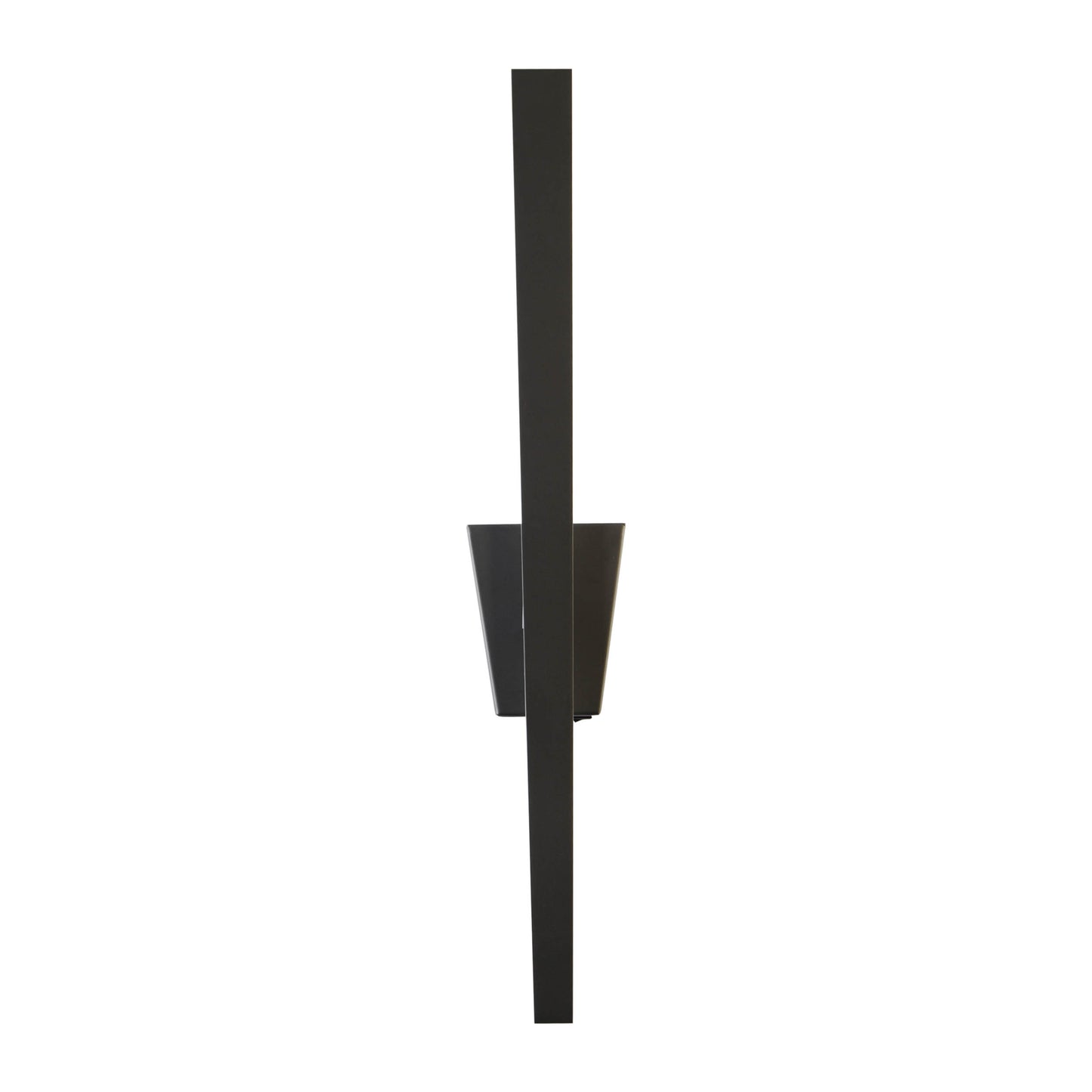 Wandleuchten - LED Wandleuchte "TREVOR" schwarz, Wandlampe im Modern Style, ausMetall und Kunststoff in schwarz, 62 cm hoch, Maße 10 x 4,5 cm, inkl. LED  Kippschalter
