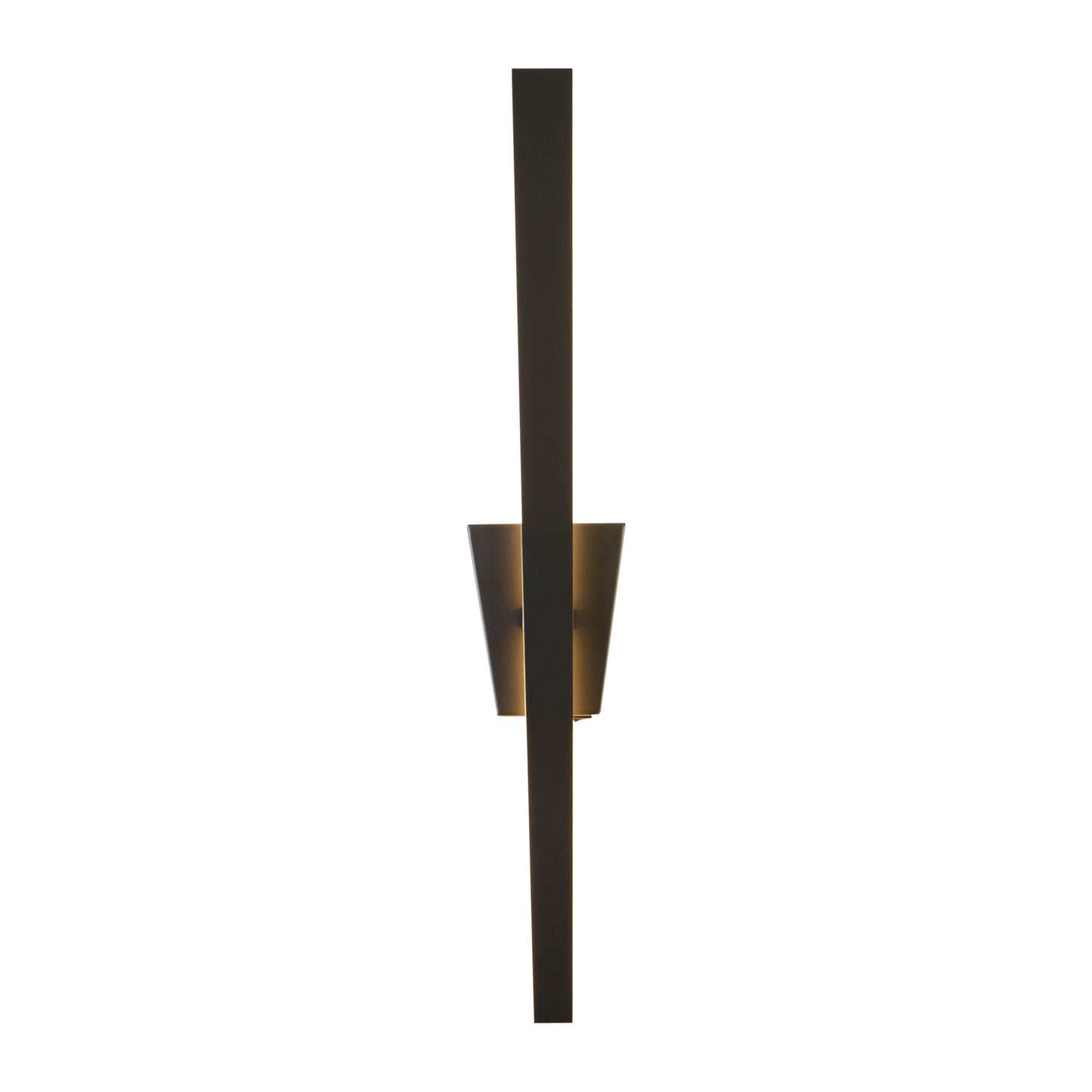 Wandleuchten - LED Wandleuchte "TREVOR" schwarz, Wandlampe im Modern Style, ausMetall und Kunststoff in schwarz, 62 cm hoch, Maße 10 x 4,5 cm, inkl. LED  Kippschalter